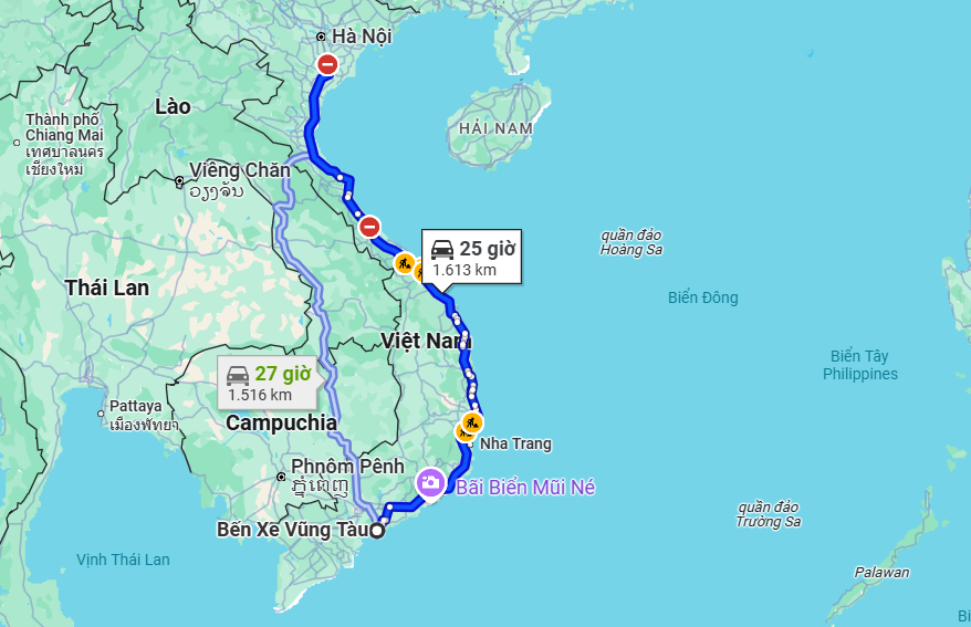 xe khách bến xe vũng tàu đi phủ ký hà nam